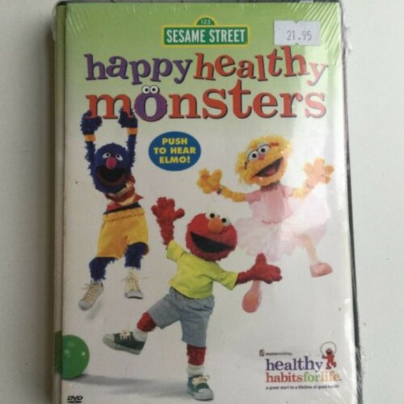 Sesame Street -Happy Healthy Monsters DVD New Exercise Kids Wyclef, Andy Richter - Picture 1 of 5